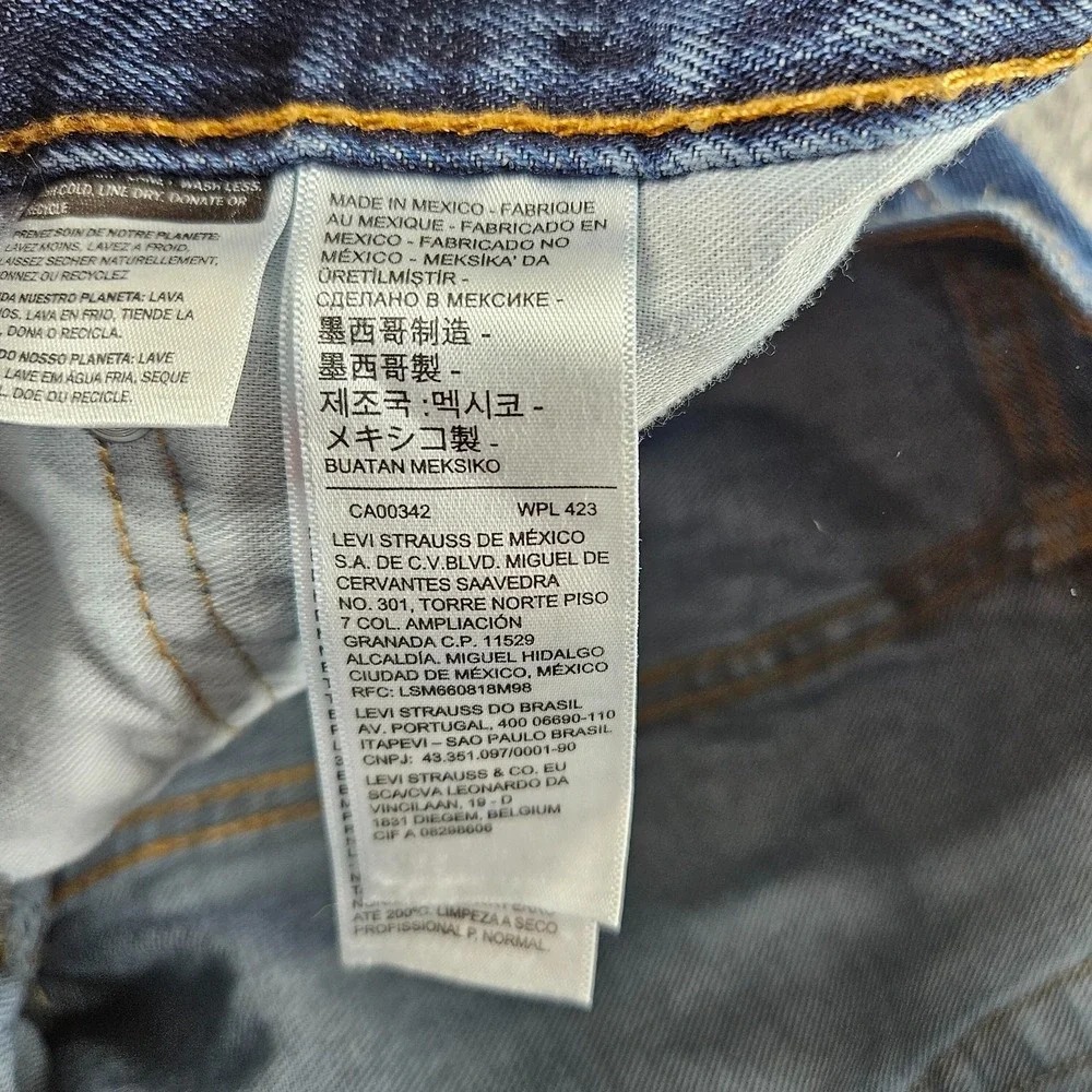 Levis‎ Jeans Mens 38x30 Blue 505 Regular Fit Straight Leg Workwear Western Pants